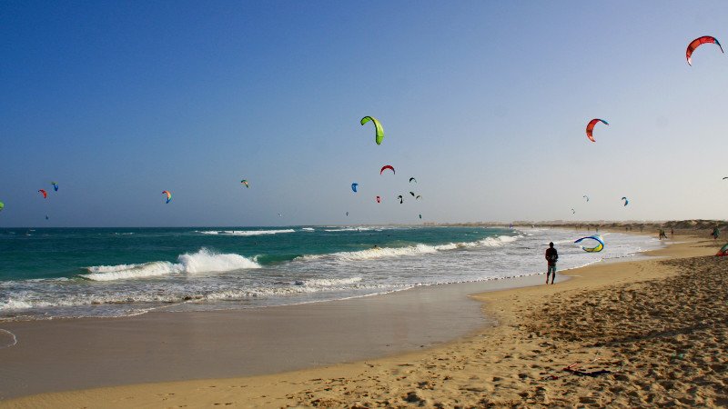 Kitesurfen, Kite beach – Sal