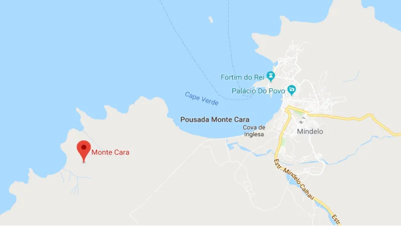 Localisation de la carte Monte Cara