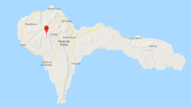 Localisation de la carte du parc national de Monte Gordo