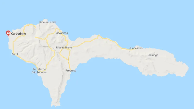 Localisation de la carte Carbeirinho