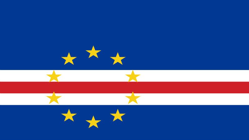 Le drapeau actuel du Cap-Vert