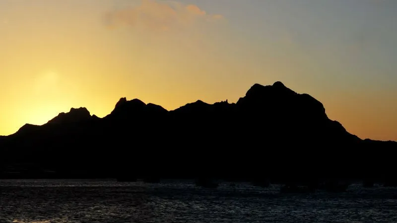 Coucher de soleil à Monte Cara