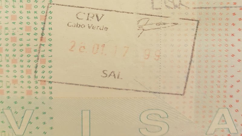 Timbre de visa dans le passeport