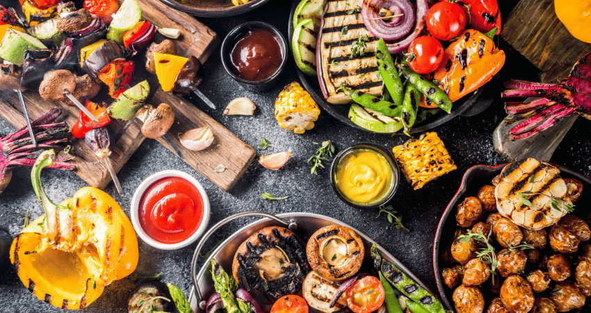 Barbecue nourriture végane végétarienne